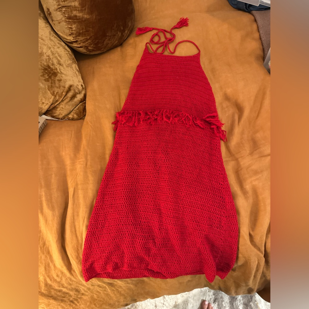 Lovers + Friends Scarlet Crochet Dress
